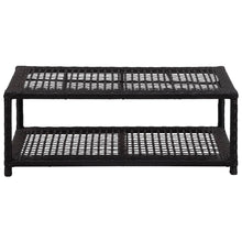Schoenenbank 80x40x30 cm poly rattan zwart