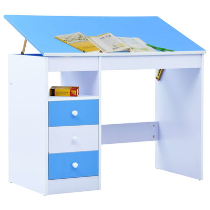 Kindertekentafel/-Bureau Kantelbaar En Wit Blauw