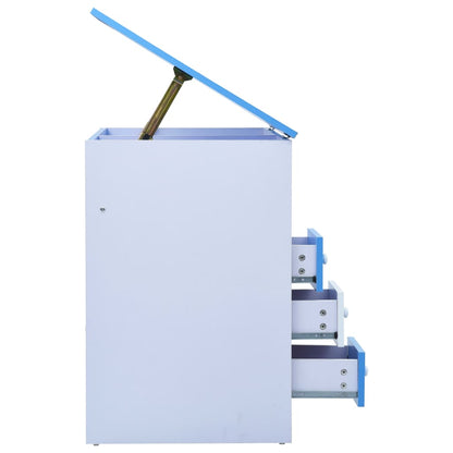 Kindertekentafel/-Bureau Kantelbaar En Wit Blauw