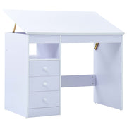 Kindertekentafel wit kantelbaar 100x55x(73-87)cm spaanplaat