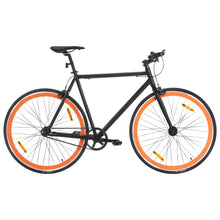 Fiets Met Vaste Versnelling 700 C 51 Cm Zwart En Oranje