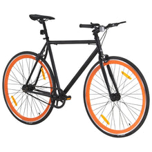 Fiets Met Vaste Versnelling 700 C 59 Cm Zwart En Oranje
