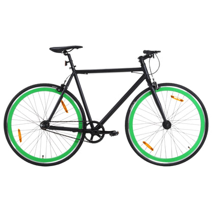 Fiets Met Vaste Versnelling 700 C 51 Cm Zwart En Groen