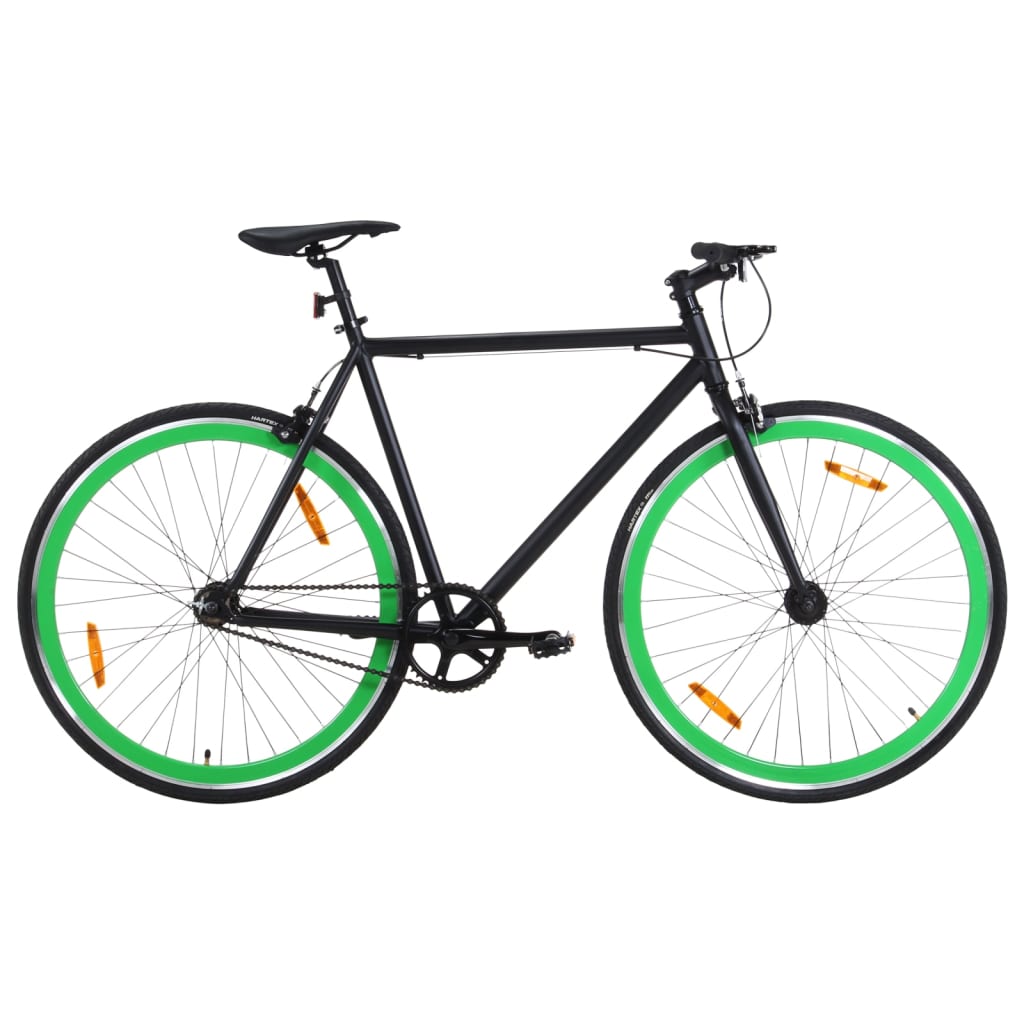 Fiets Met Vaste Versnelling 700 C 59 Cm Zwart En Groen