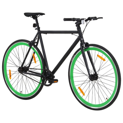 Fiets Met Vaste Versnelling 700 C 59 Cm Zwart En Groen