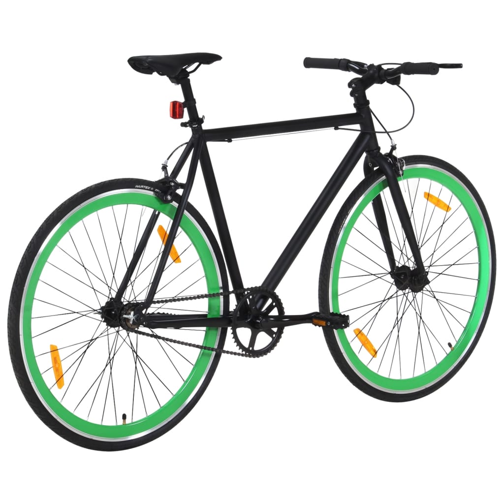 Fiets Met Vaste Versnelling 700 C 59 Cm Zwart En Groen