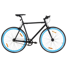 Fiets Met Vaste Versnelling 700 C 55 Cm Zwart En Blauw