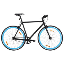 Fiets Met Vaste Versnelling 700 C 59 Cm Zwart En Blauw