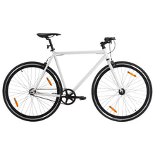 Fiets Met Vaste Versnelling 700 C 55 Cm Wit En Zwart