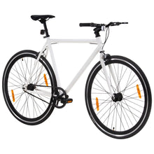 Fiets Met Vaste Versnelling 700 C 55 Cm Wit En Zwart