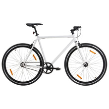 Fiets Met Vaste Versnelling 700 C 59 Cm Wit En Zwart