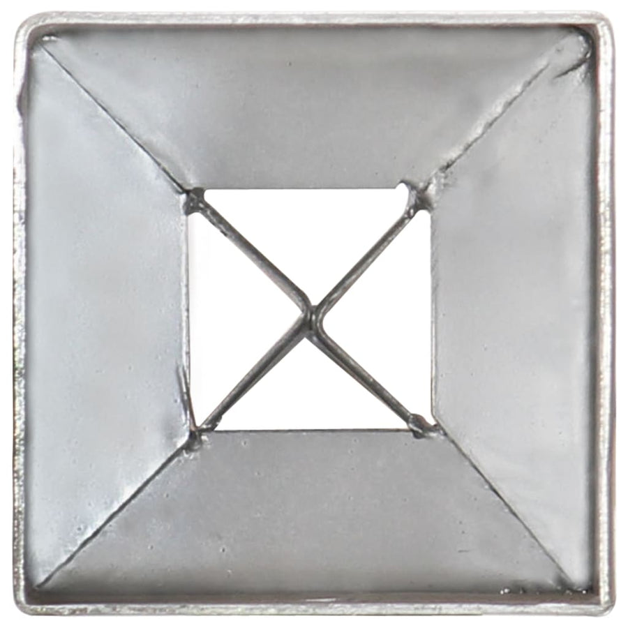 Grondpinnen Gegalvaniseerd Staal Zilverkleurig 6 7 x 7 x 90 cm