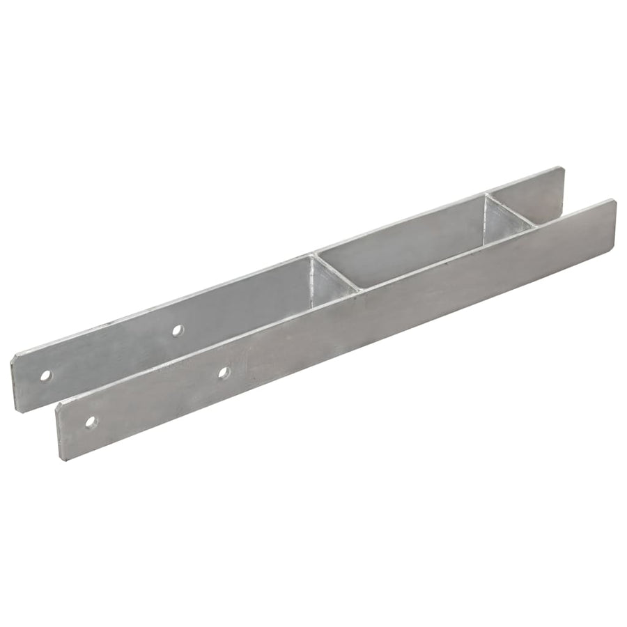 Grondankers 6 st 7x6x60 cm gegalvaniseerd staal zilverkleurig 6 7 x 6 x 60 cm