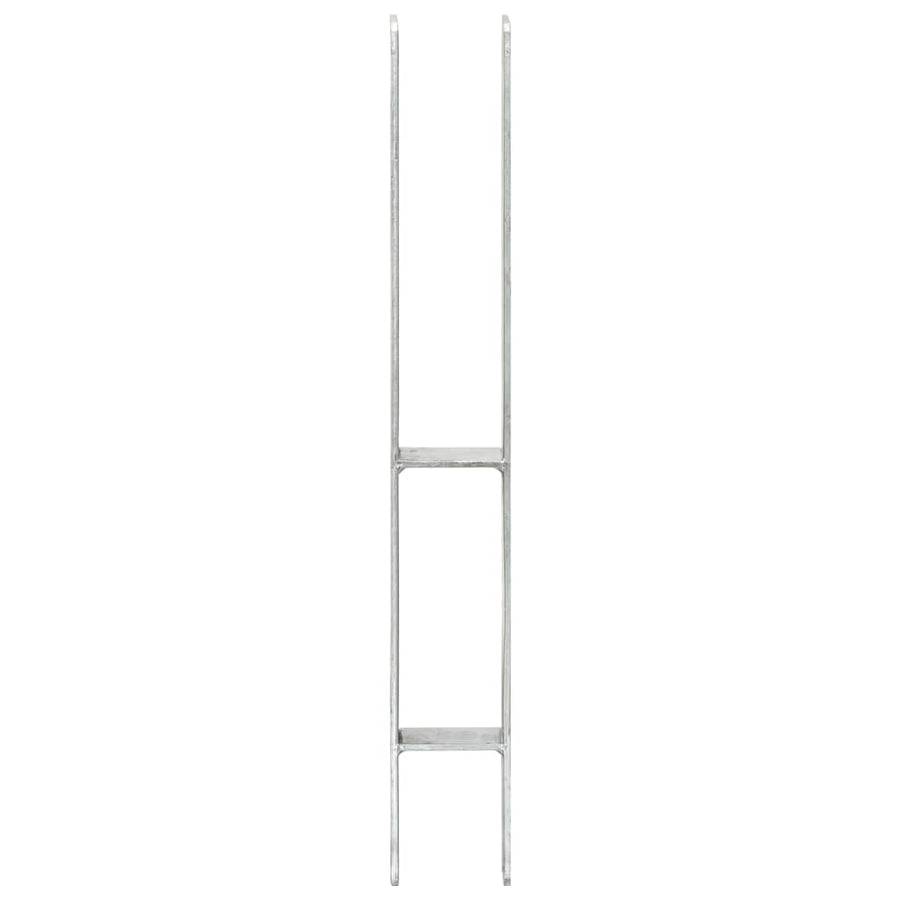 Grondankers 6 st 7x6x60 cm gegalvaniseerd staal zilverkleurig 6 7 x 6 x 60 cm