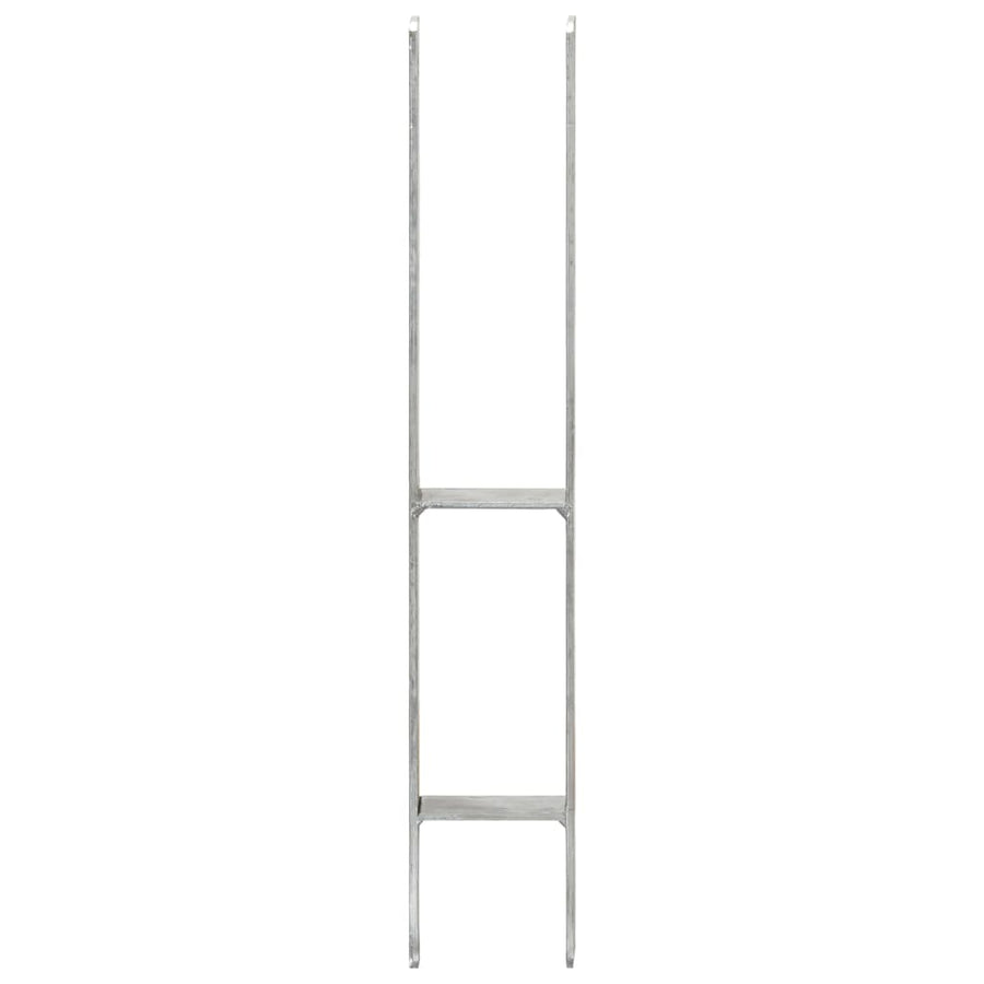 Grondankers 6 st 9x6x60 cm gegalvaniseerd staal zilverkleurig 6 9 x 6 x 60 cm