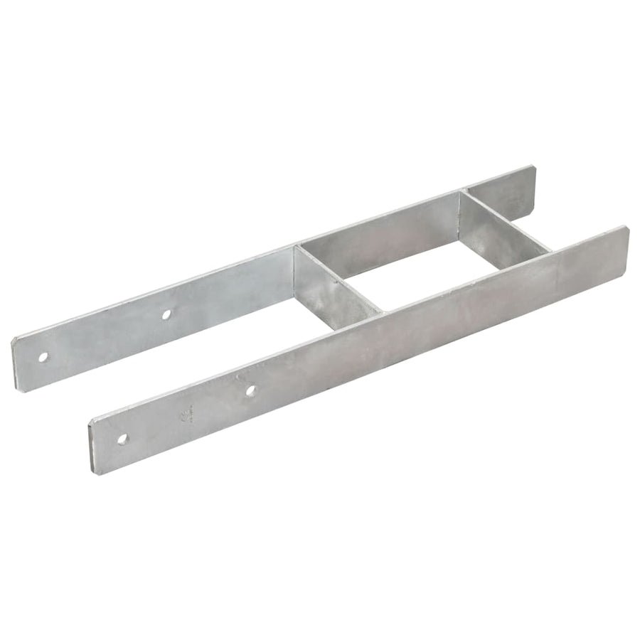 Grondankers 6 st 14x6x60 cm gegalvaniseerd staal zilverkleurig 6 14 x 6 x 60 cm