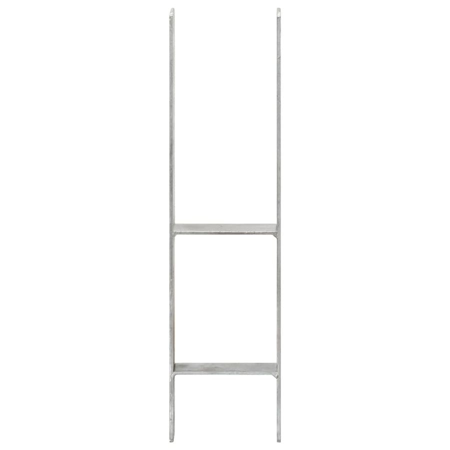 Grondankers 6 st 14x6x60 cm gegalvaniseerd staal zilverkleurig 6 14 x 6 x 60 cm