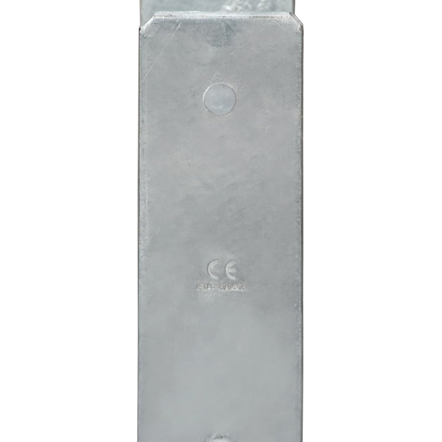 Grondankers 6 st 14x6x60 cm gegalvaniseerd staal zilverkleurig 6 14 x 6 x 60 cm