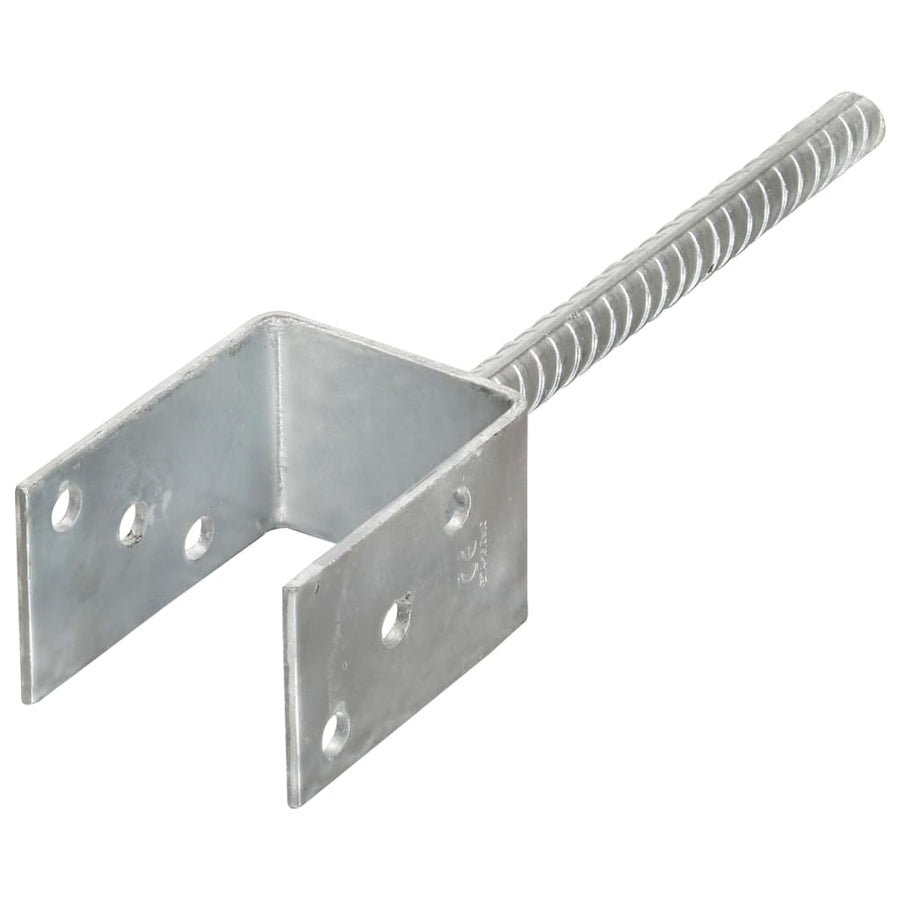 Grondankers Gegalvaniseerd Staal Zilverkleurig 7 x 6 x 30 cm