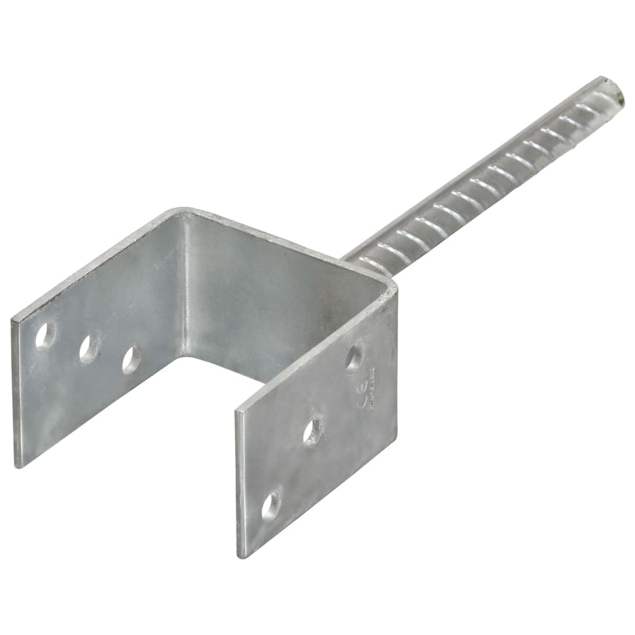 Grondankers Gegalvaniseerd Staal Zilverkleurig 9 x 6 x 30 cm