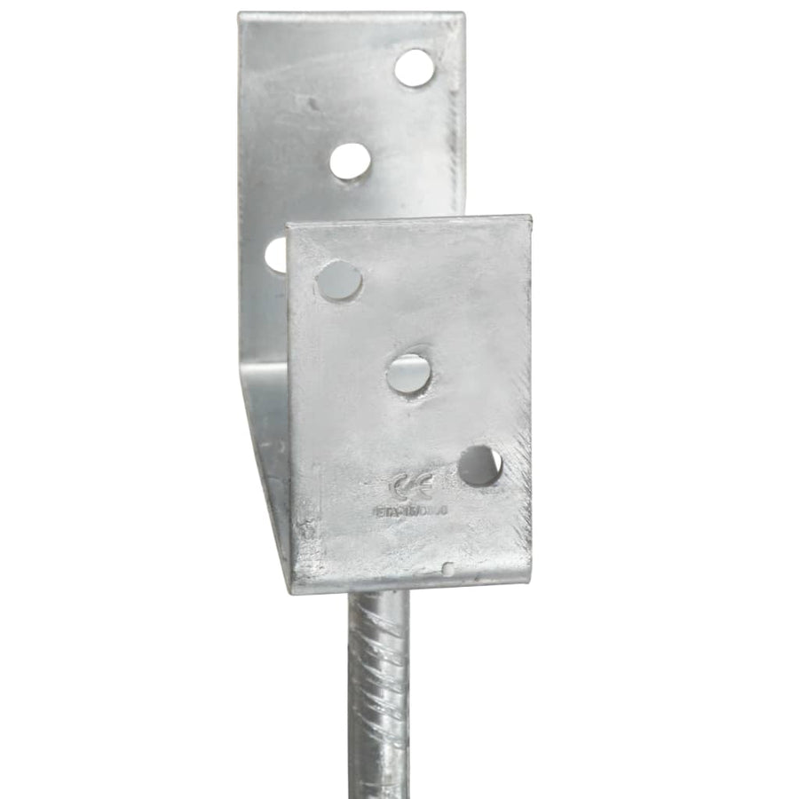 Grondankers Gegalvaniseerd Staal Zilverkleurig 10 x 6 x 30 cm