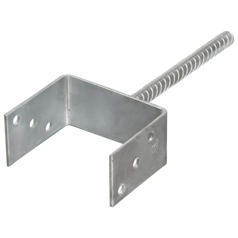 Grondankers Gegalvaniseerd Staal Zilverkleurig 12 x 6 x 30 cm