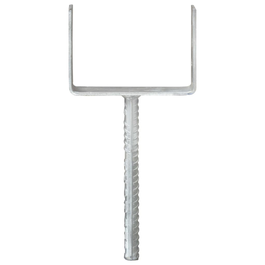Grondankers Gegalvaniseerd Staal Zilverkleurig 12 x 6 x 30 cm