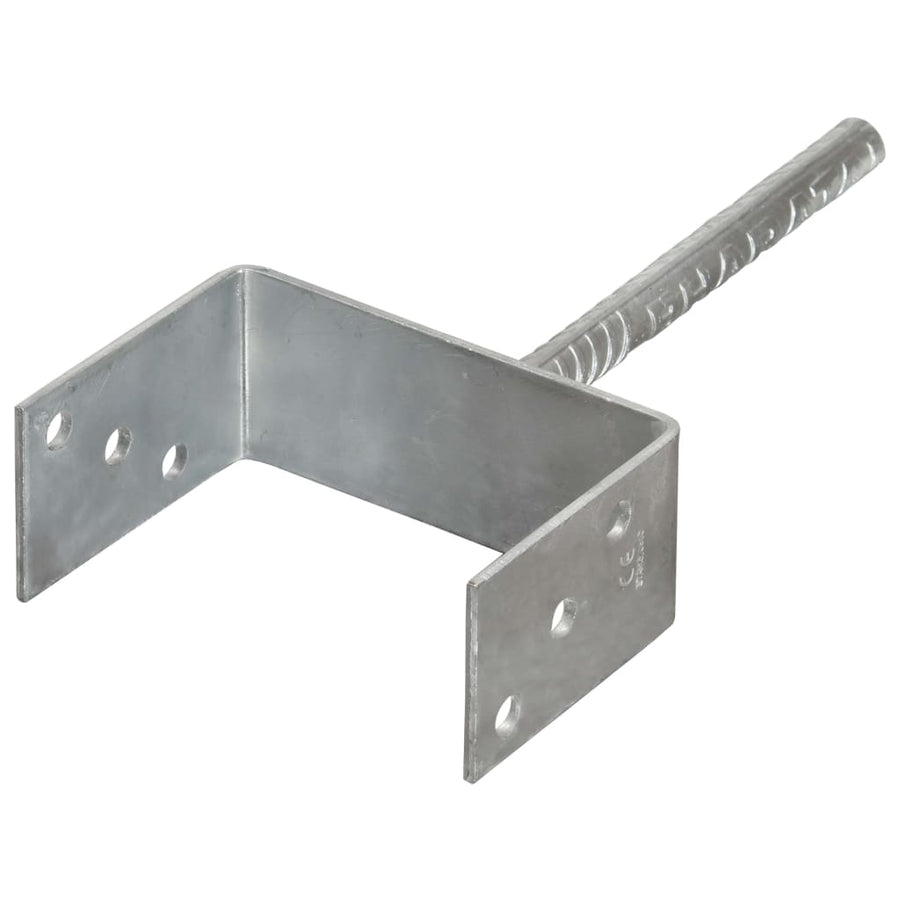 Grondankers Gegalvaniseerd Staal Zilverkleurig 14 x 6 x 30 cm