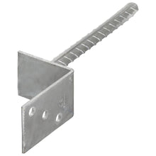 Grondankers 12 St 8X6X30 Cm Gegalvaniseerd Staal Zilverkleurig