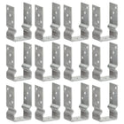 Ground Anchors Galvanized Steel Silver Colored 12