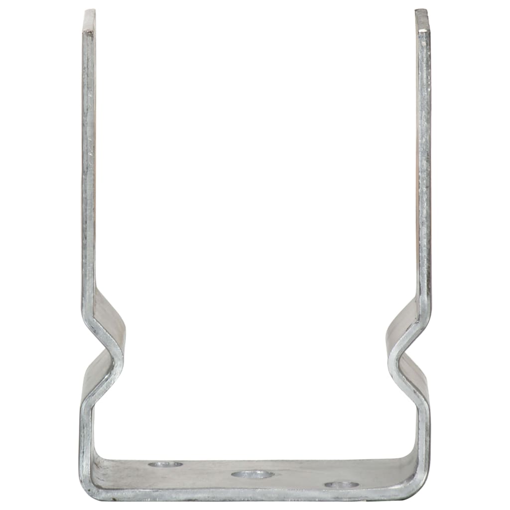 Grondankers 12 St 10X6X15 Cm Gegalvaniseerd Staal Zilverkleurig