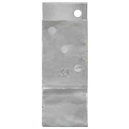 Grondankers 12 St 10X6X15 Cm Gegalvaniseerd Staal Zilverkleurig