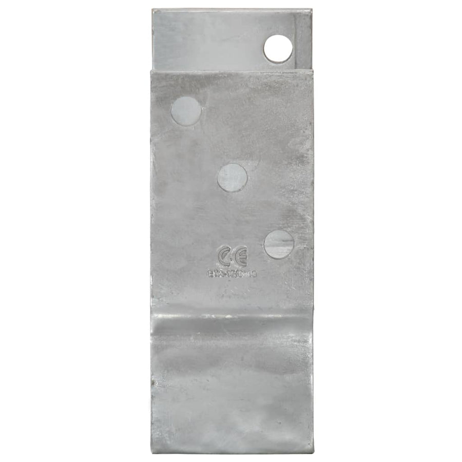 Grondankers 6 st 12x6x15 cm gegalvaniseerd staal zilverkleurig 12 x 6 x 15 cm