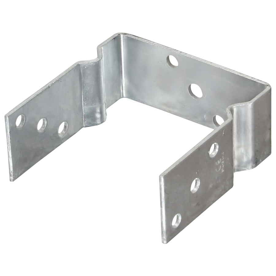 Grondankers 6 st 14x6x15 cm gegalvaniseerd staal zilverkleurig