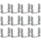 Grondankers 12 st 14x6x15 cm verzinkt staal