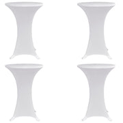 Statafelhoes stretch Ø60 cm wit 4 stuks