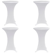 Statafelhoes stretch Ø70 cm wit 4 stuks
