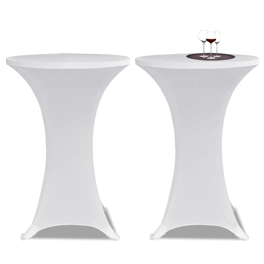 Statafelhoes Stretch Ø 4 80 cm Wit