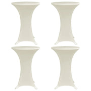 Statafelhoes stretch Ø70 cm crème 4 stuks