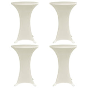 Statafelhoes stretch Ø80 cm crème 4 stuks