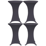 Tafelhoes stretch 4 st 60 cm antraciet