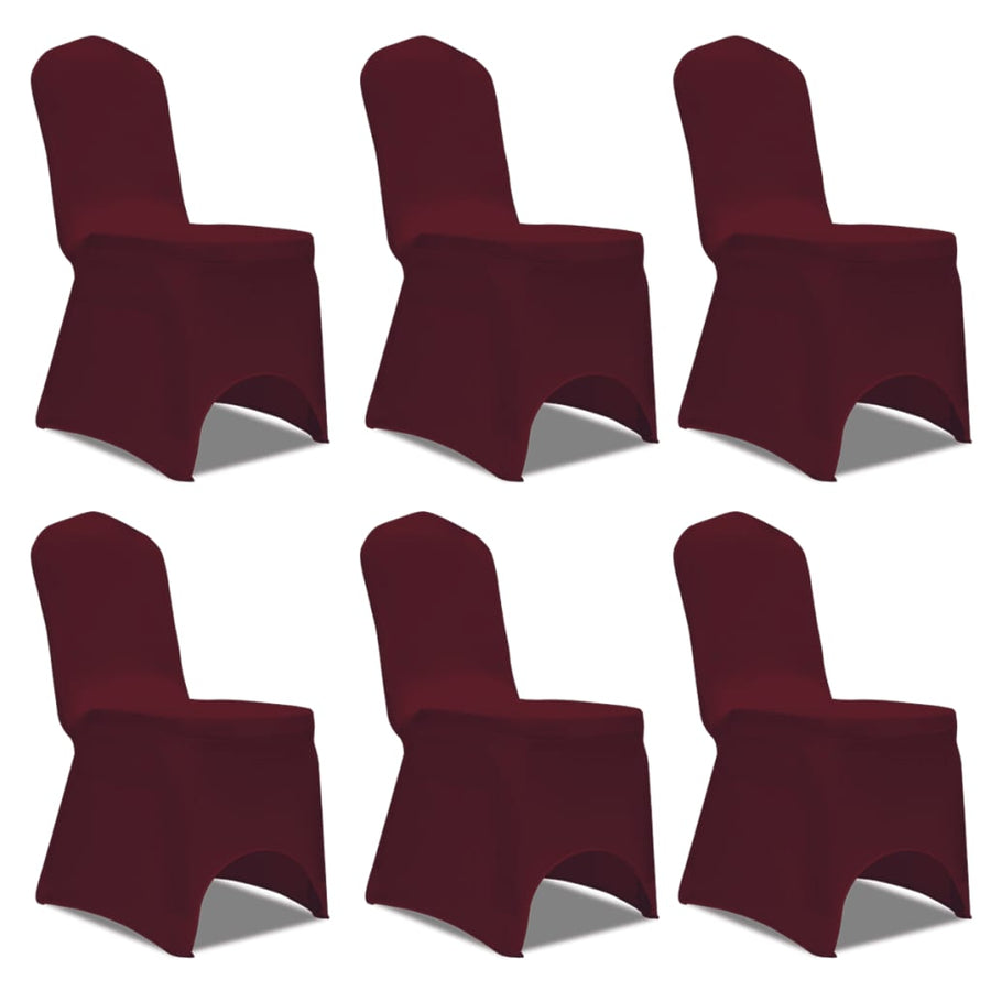 Stoelhoezen Stretch 12 Bordeauxrood