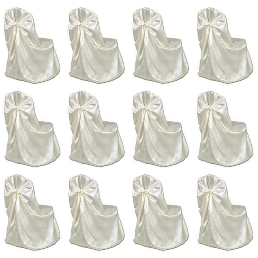 Stoelhoes voor bruiloft 12 st crème