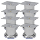 Sofa legs round 8 pcs 60 mm chrome-colored