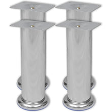 Bankpoten Rond 8 St 180 Mm Chroomkleurig