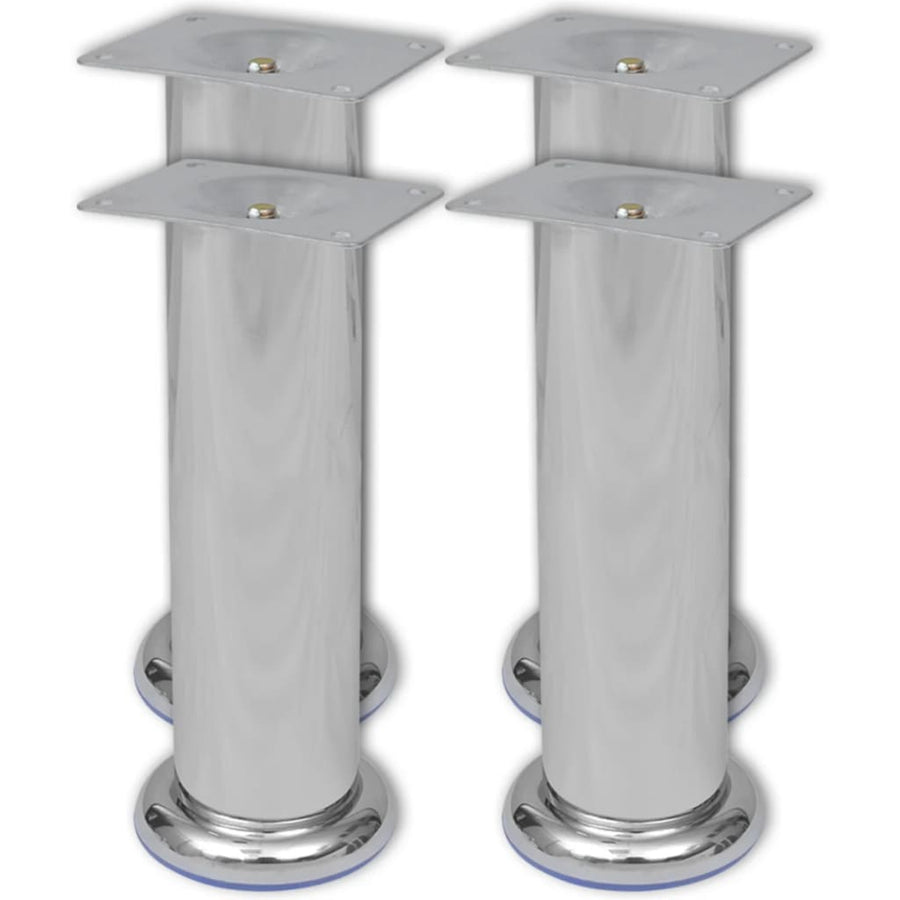 Bankpoten Rond 8 St 180 Mm Chroomkleurig