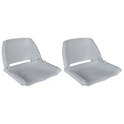 Bootstoelen 2 st 41x51x48 cm grijs kunststof
