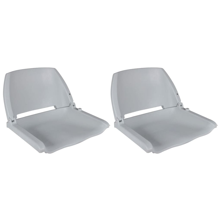 Bootstoelen Inklapbare Rugleuning 41X51X48 Cm 2 Grijs