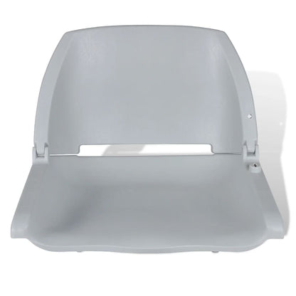Bootstoelen Inklapbare Rugleuning 41X51X48 Cm 2 Grijs