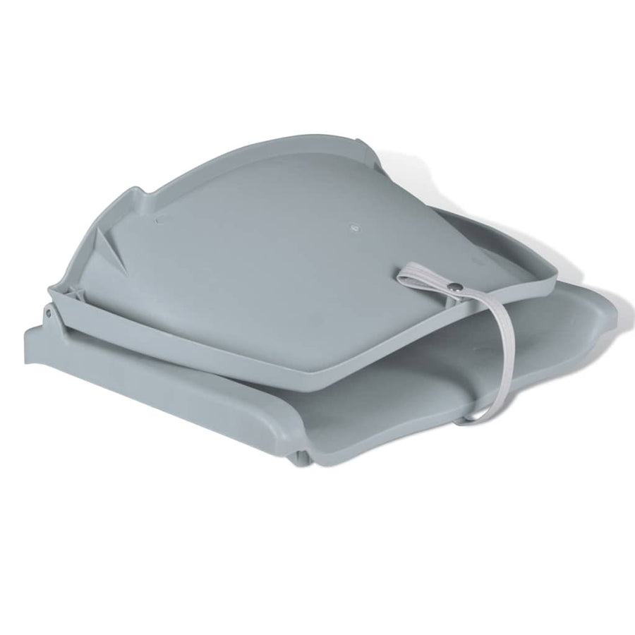 Bootstoelen Inklapbare Rugleuning 41X51X48 Cm 2 Grijs